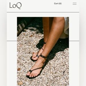 LOQ Elisa Sandals, Black, Sz 10-10.5 (41 Euro)